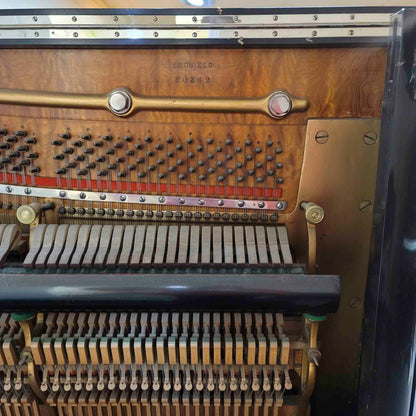 CURRENT SHOP WORK 1888 Decker Bros Style 18 56" Black Finish Commissioned Upright Piano