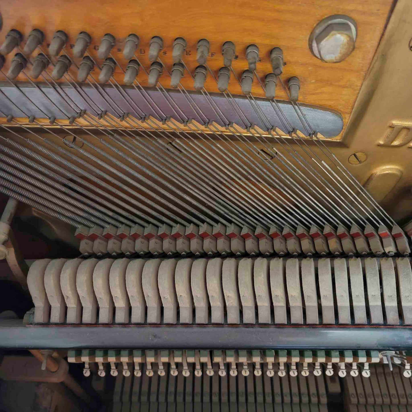 CURRENT SHOP WORK 1888 Decker Bros Style 18 56" Black Finish Commissioned Upright Piano