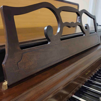 1982 Wurlitzer P-137 37" Walnut Wood Finish Spinet Piano