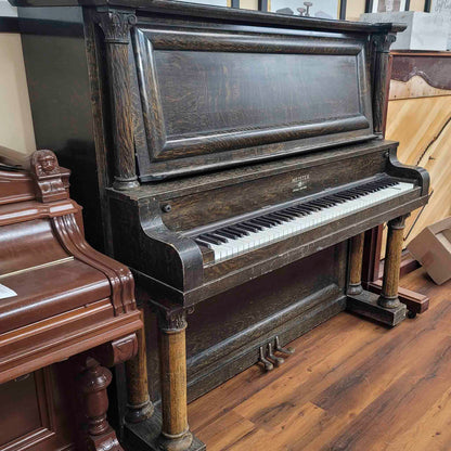 CURRENT SHOP WORK 1913 Meister 57" Wood Finish Commissioned Upright Piano