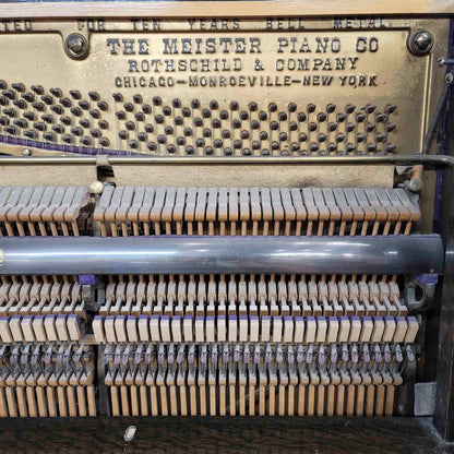 CURRENT SHOP WORK 1913 Meister 57" Wood Finish Commissioned Upright Piano