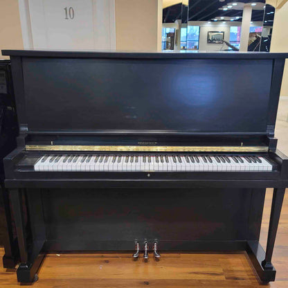 1923 Howard 51" Satin Black Upright Piano