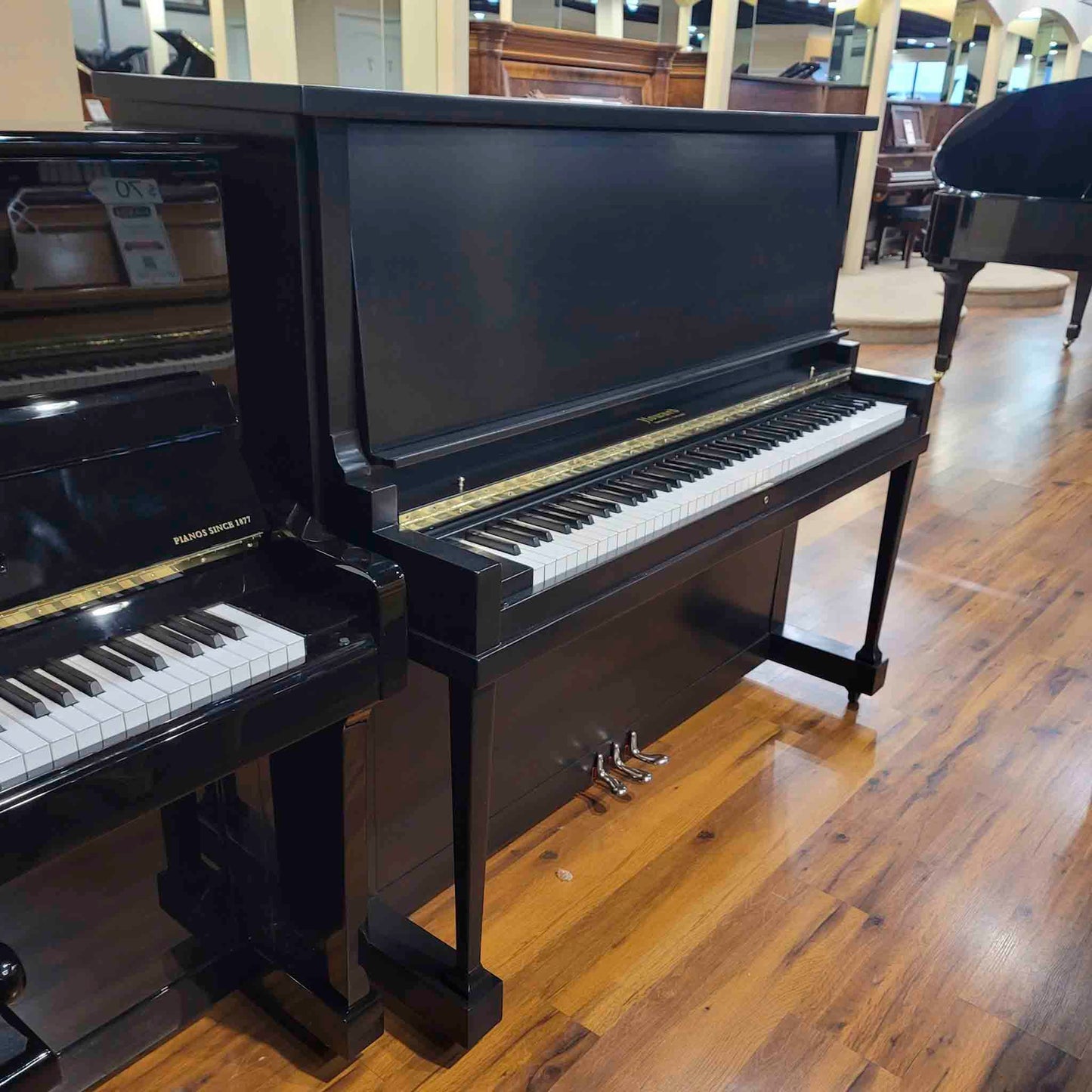 1923 Howard 51" Satin Black Upright Piano