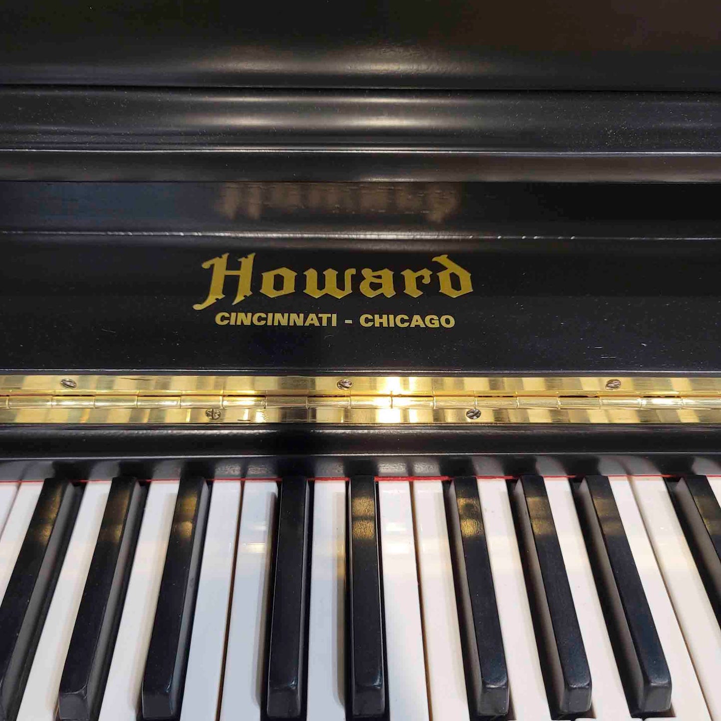 1923 Howard 51" Satin Black Upright Piano