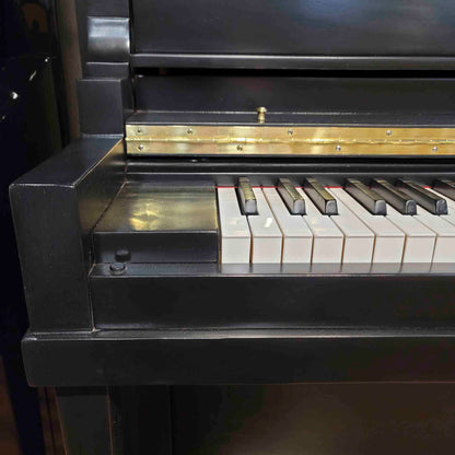 1923 Howard 51" Satin Black Upright Piano