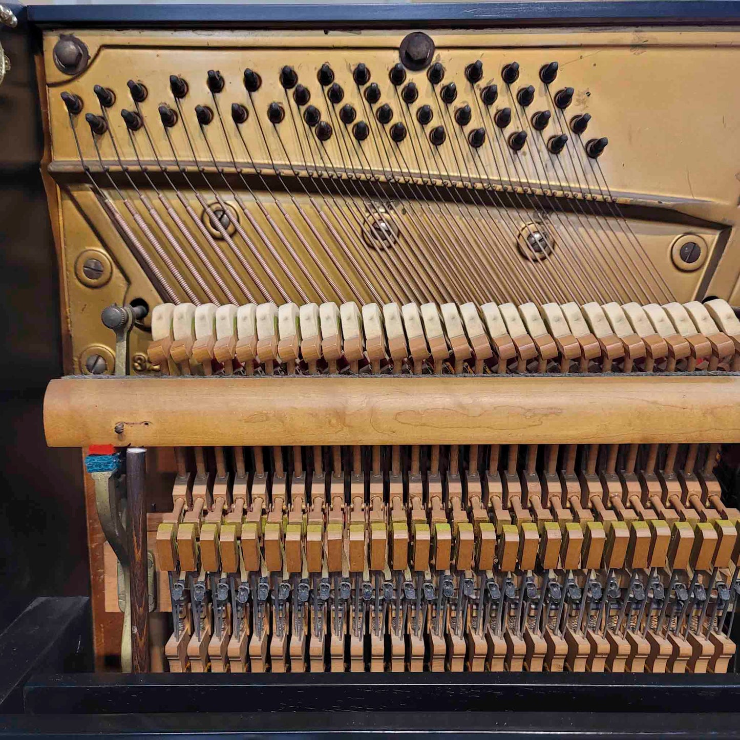 1923 Howard 51" Satin Black Upright Piano