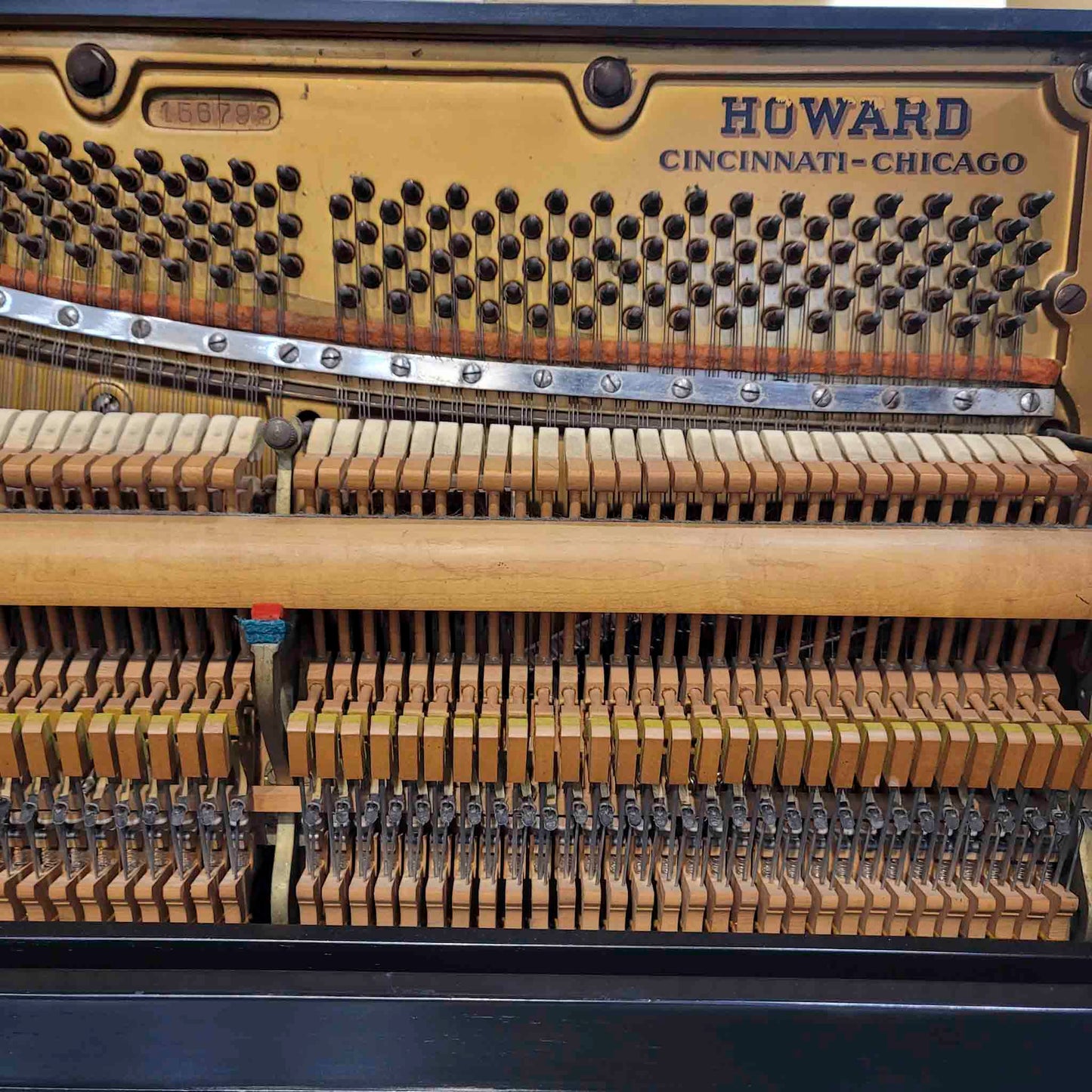 1923 Howard 51" Satin Black Upright Piano