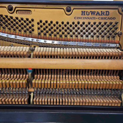 1923 Howard 51" Satin Black Upright Piano