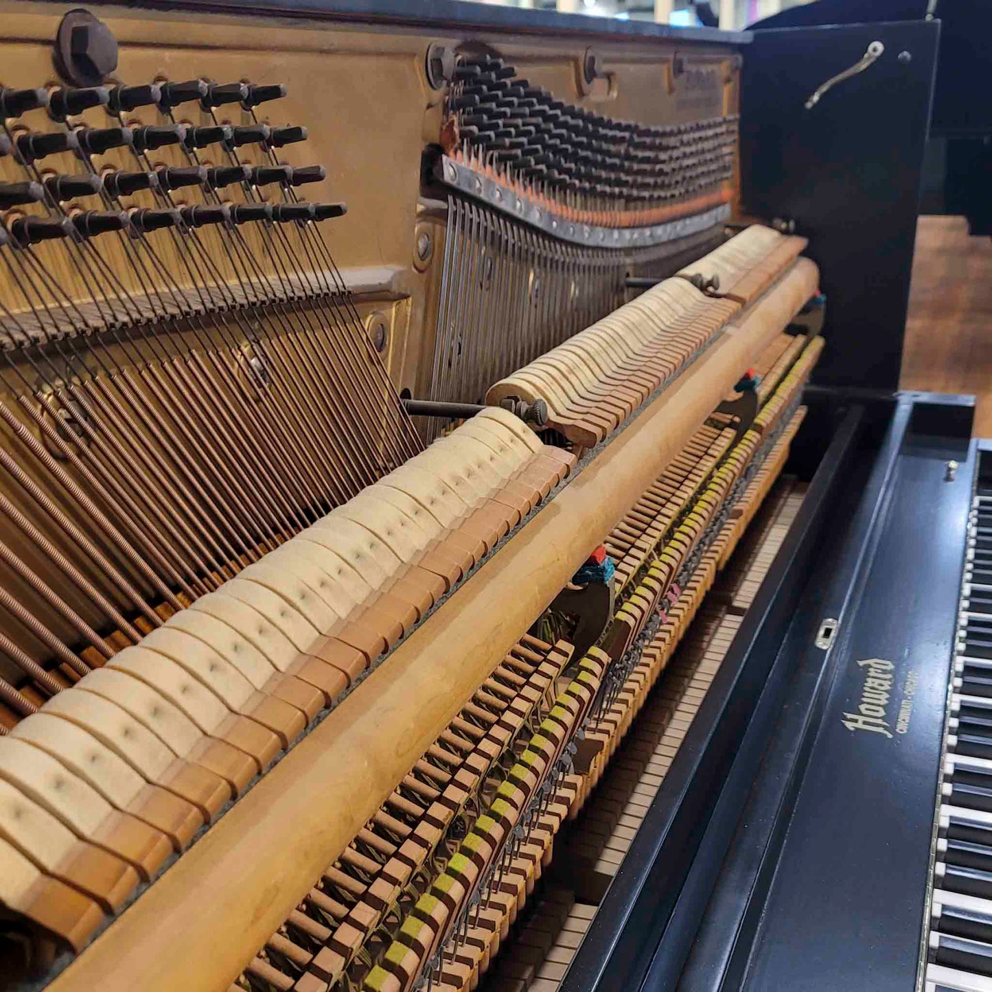 1923 Howard 51" Satin Black Upright Piano