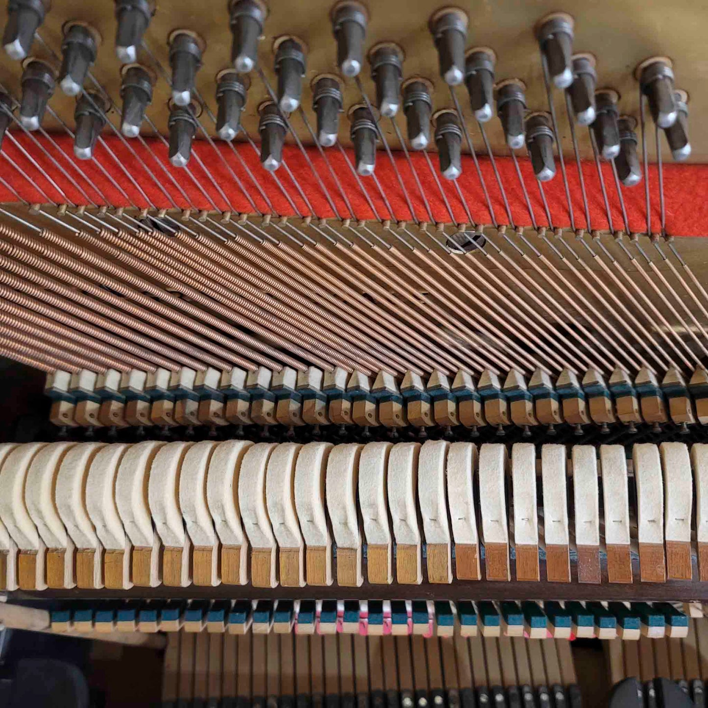 SOLD 1908 Wing & Son 57" Wood Finish Upright Piano