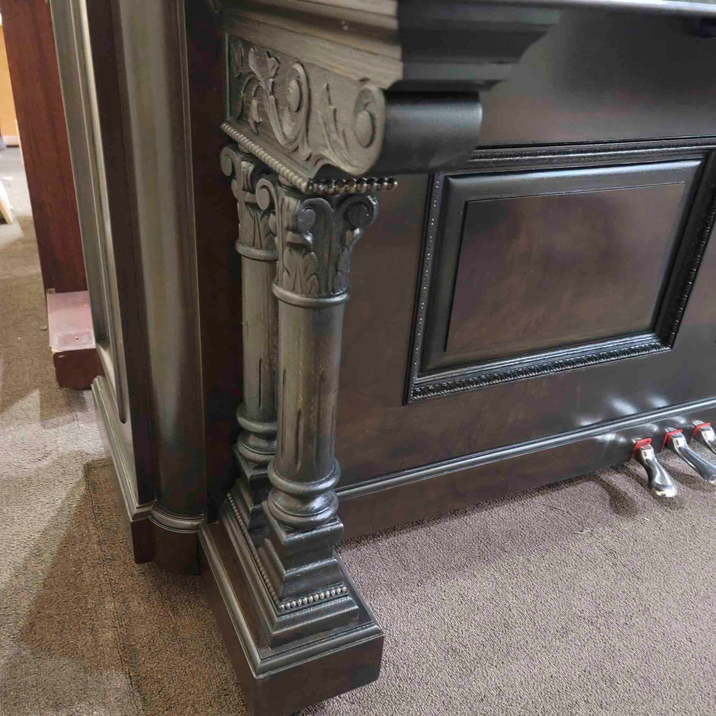 SOLD 1908 Wing & Son 57" Wood Finish Upright Piano