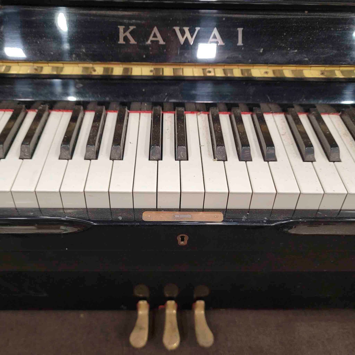 CURRENT SHOP WORK 1991 Kawai NS-20A 48" Polished Black Commissioned Upright Piano