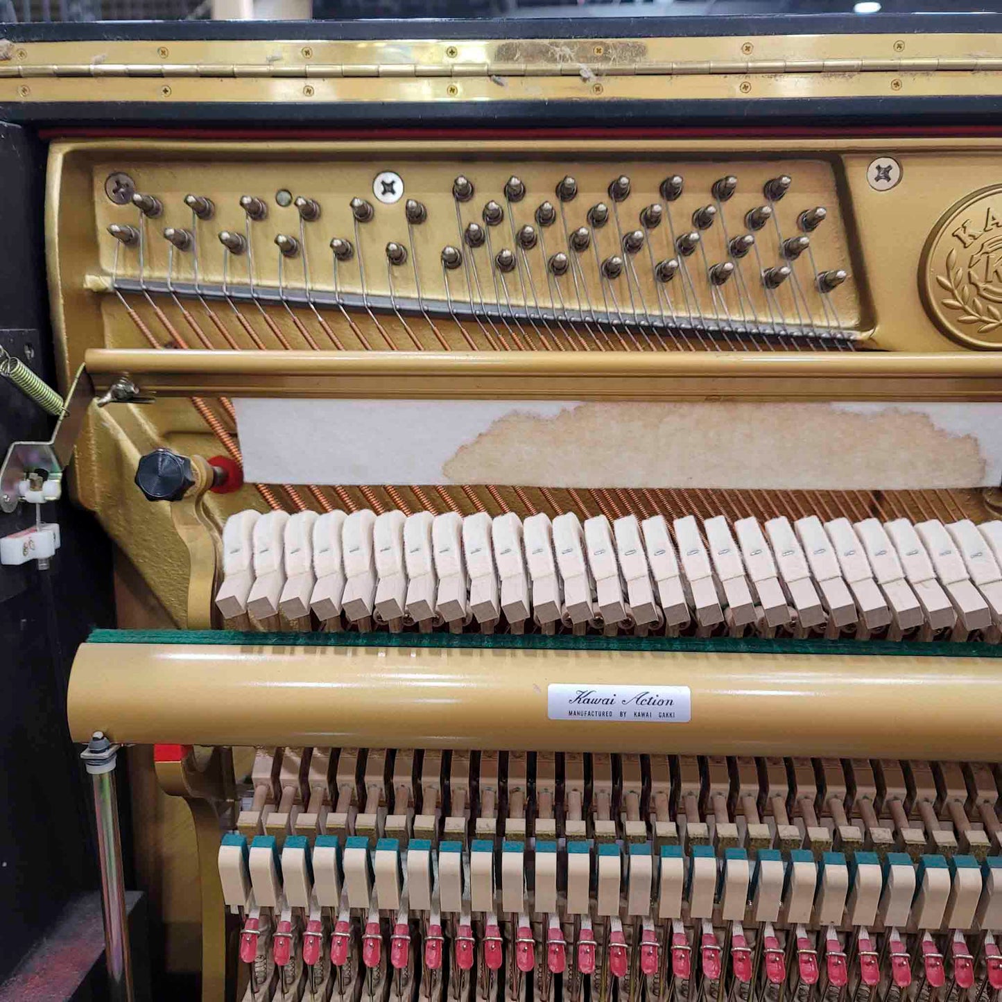 CURRENT SHOP WORK 1991 Kawai NS-20A 48" Polished Black Commissioned Upright Piano