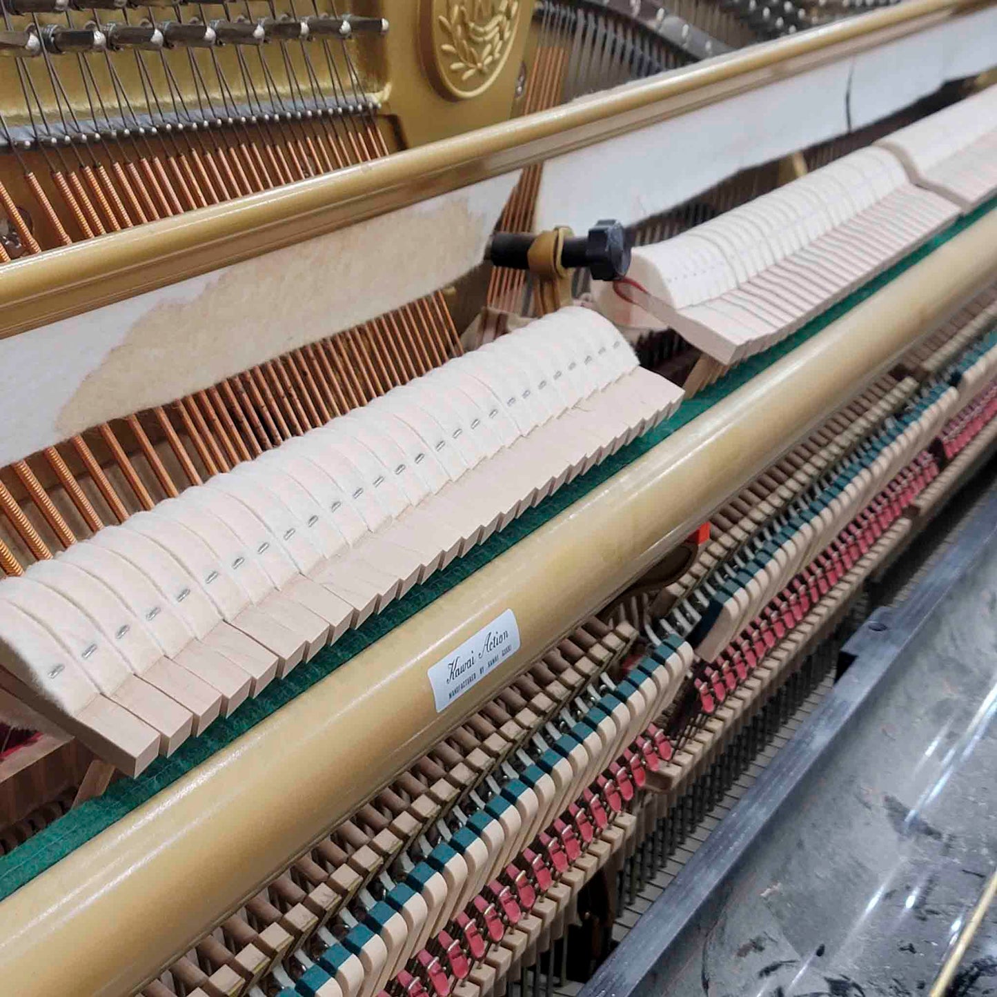 CURRENT SHOP WORK 1991 Kawai NS-20A 48" Polished Black Commissioned Upright Piano