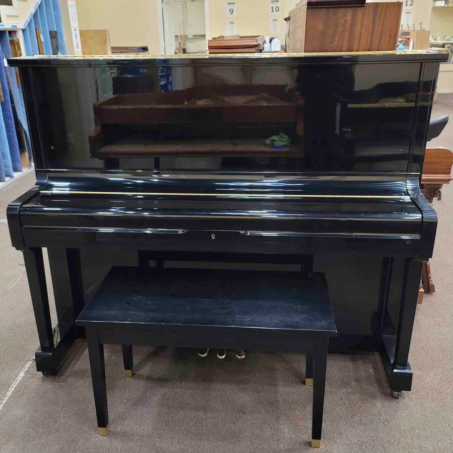 HEIRLOOM RESTORATION 1991 Kawai NS-20A 48" Polished Black Commissioned Upright Piano
