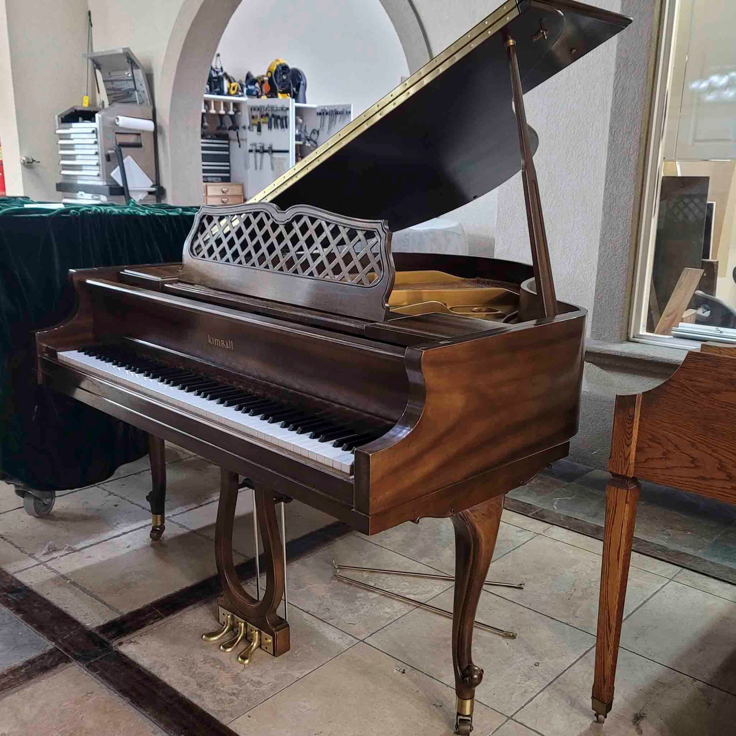 HEIRLOOM RESTORATION 1976 Kimball 4'10" Wood Finish Commissioned Baby Grand Piano