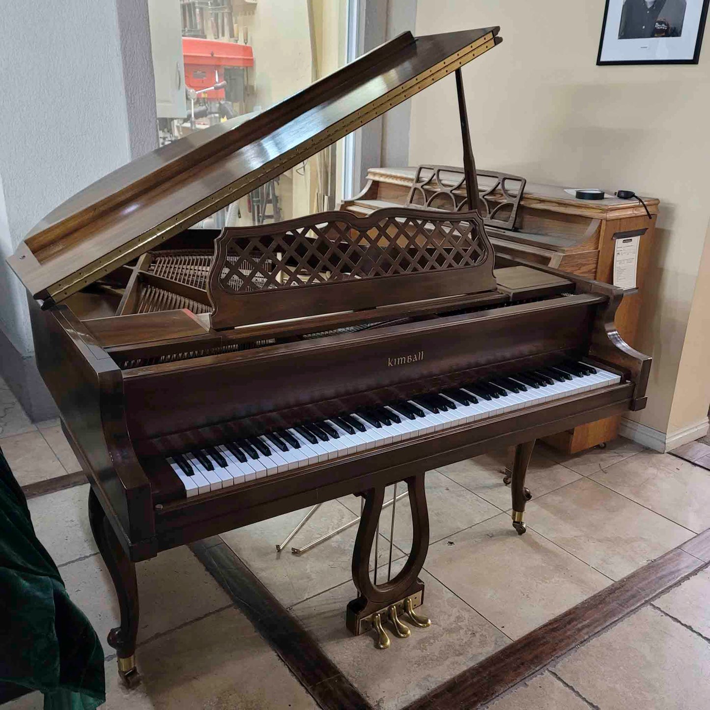 HEIRLOOM RESTORATION 1976 Kimball 4'10" Wood Finish Commissioned Baby Grand Piano