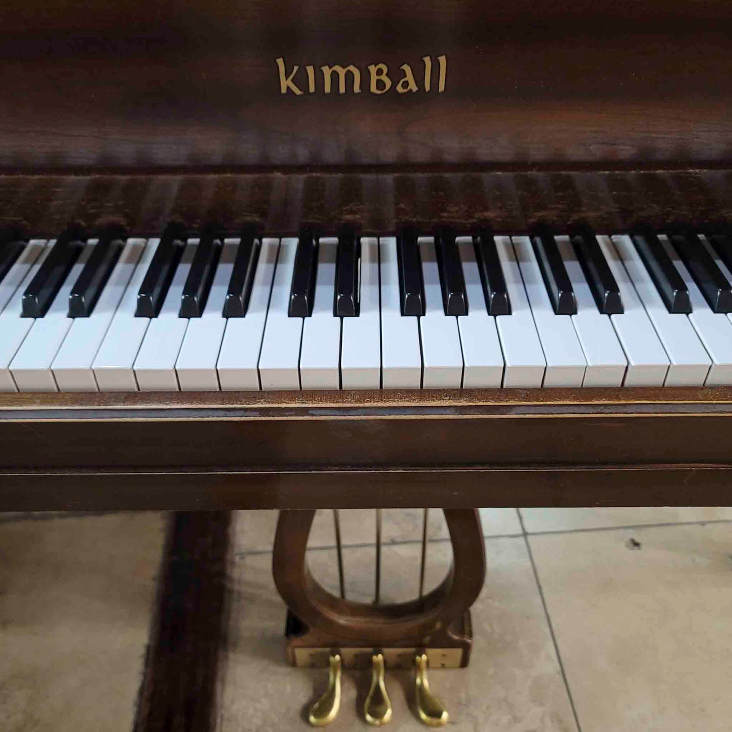 HEIRLOOM RESTORATION 1976 Kimball 4'10" Wood Finish Commissioned Baby Grand Piano
