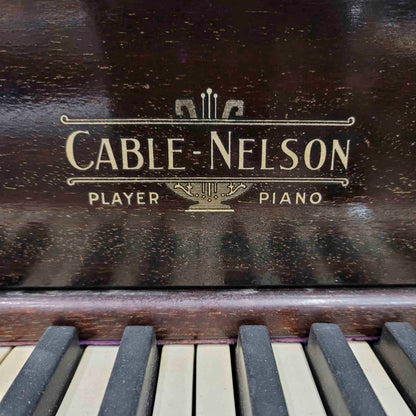 CURRENT SHOP WORK 1923 Cable-Nelson 54" Wood Finish Commissioned Upright Piano