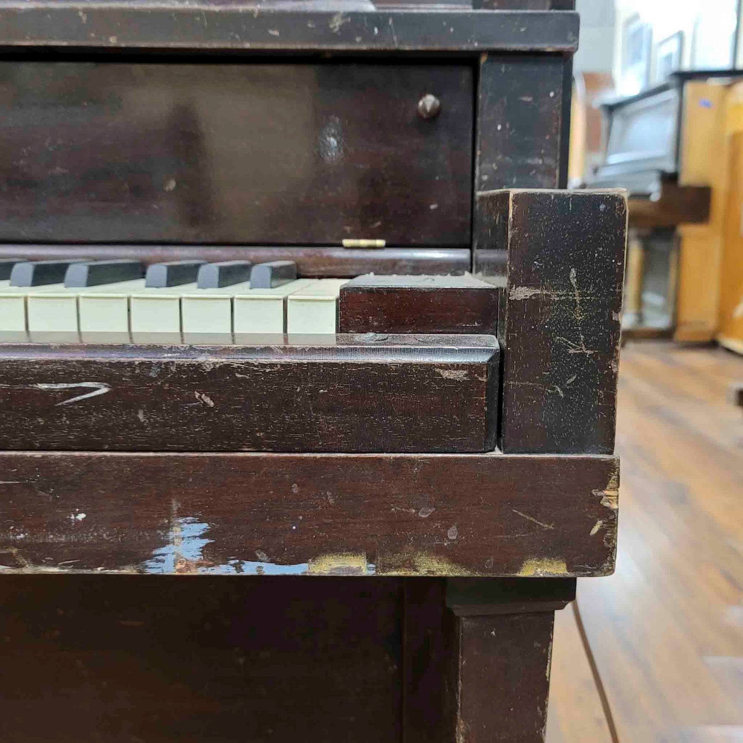 CURRENT SHOP WORK 1923 Cable-Nelson 54" Wood Finish Commissioned Upright Piano