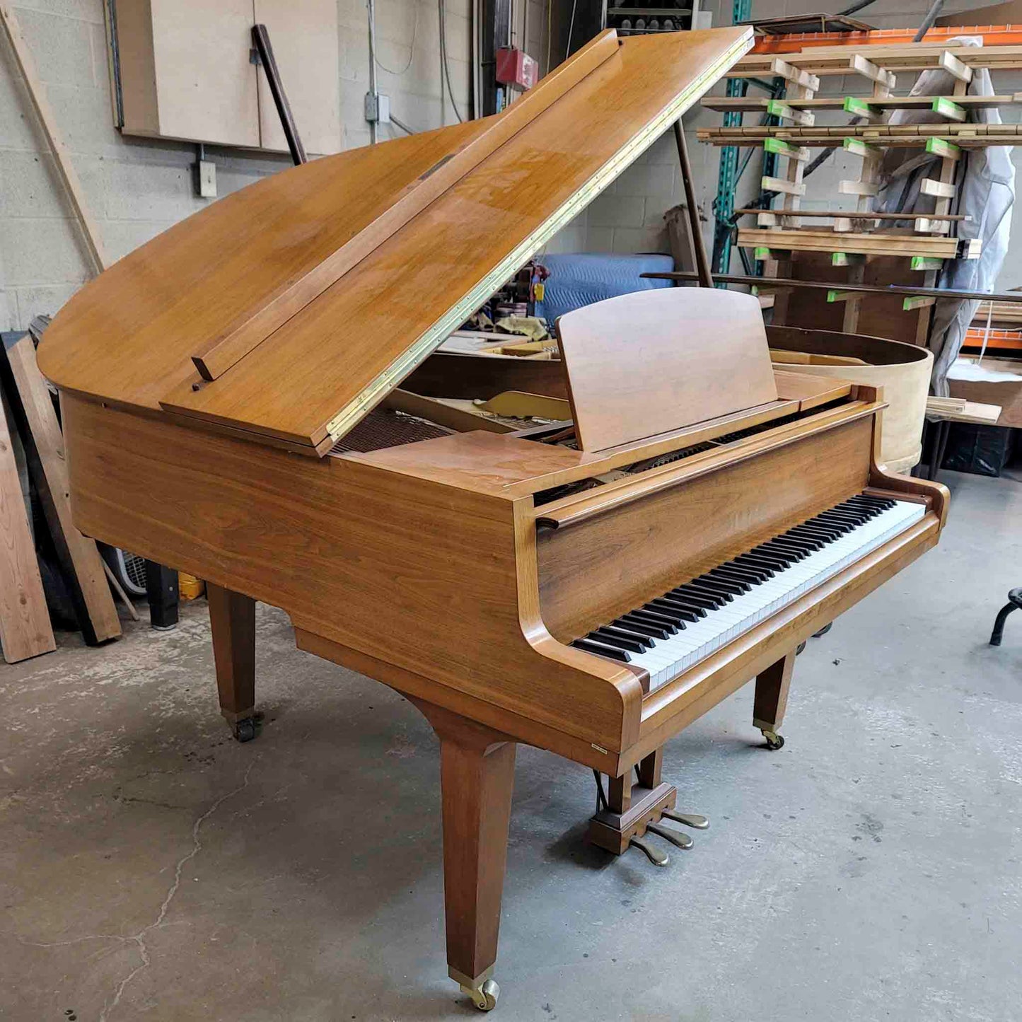 HEIRLOOM REFINISHING 1970 Yamaha G1 5'3" Walnut Wood Finish Commissioned Grand Piano