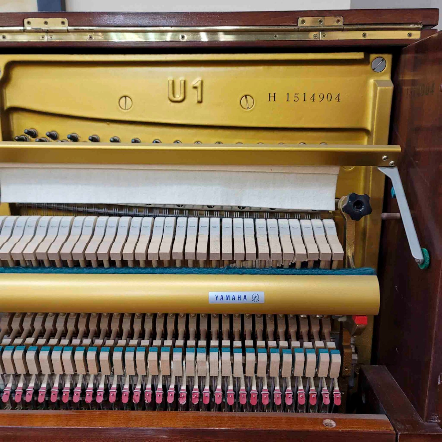 CURRENT SHOP WORK 1973 Yamaha U1 48" Polished Mahogany Finish Commissioned Upright Piano