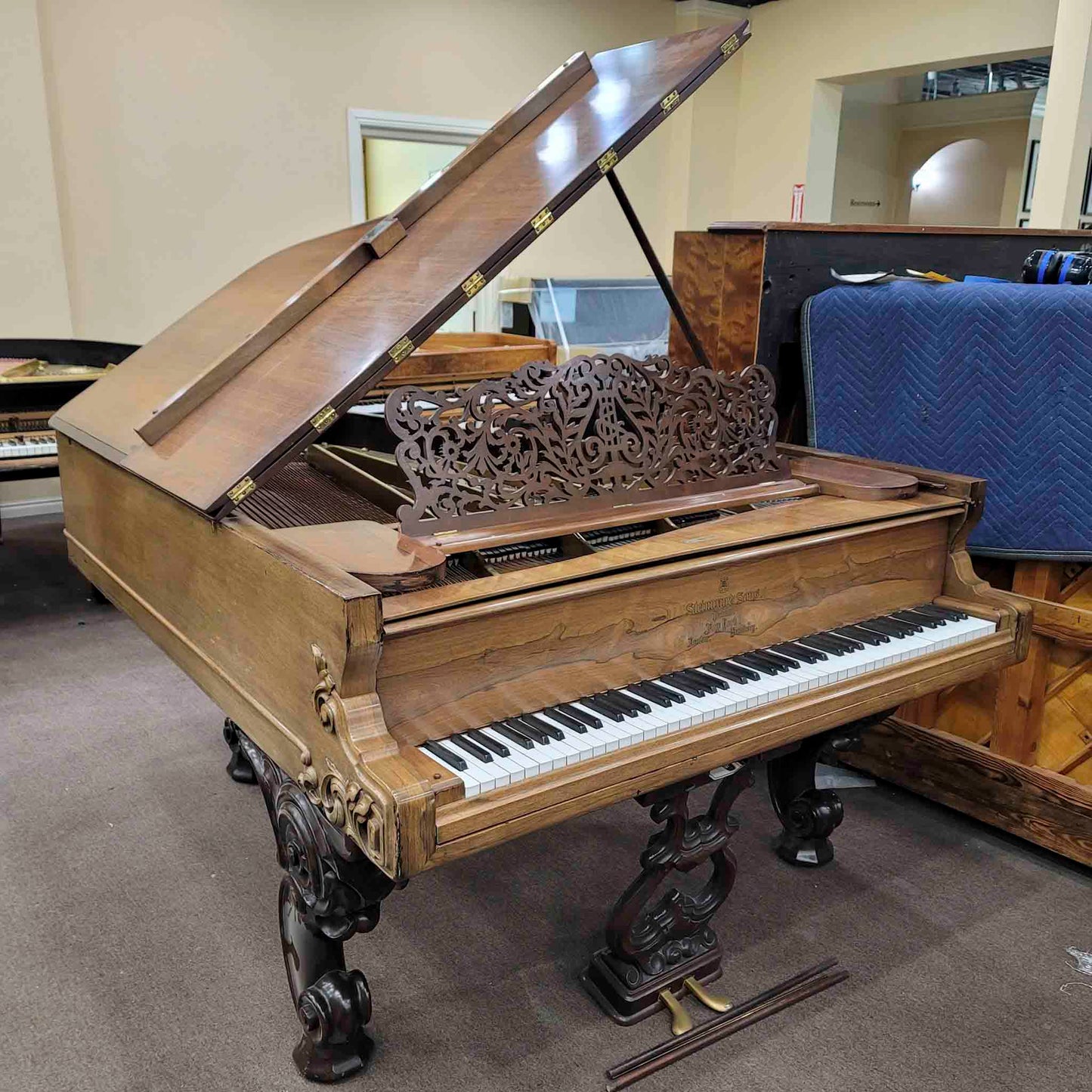 CURRENT SHOP WORK 1867 Steinway & Sons 5'10" Wood Finish Commissioned Grand Piano