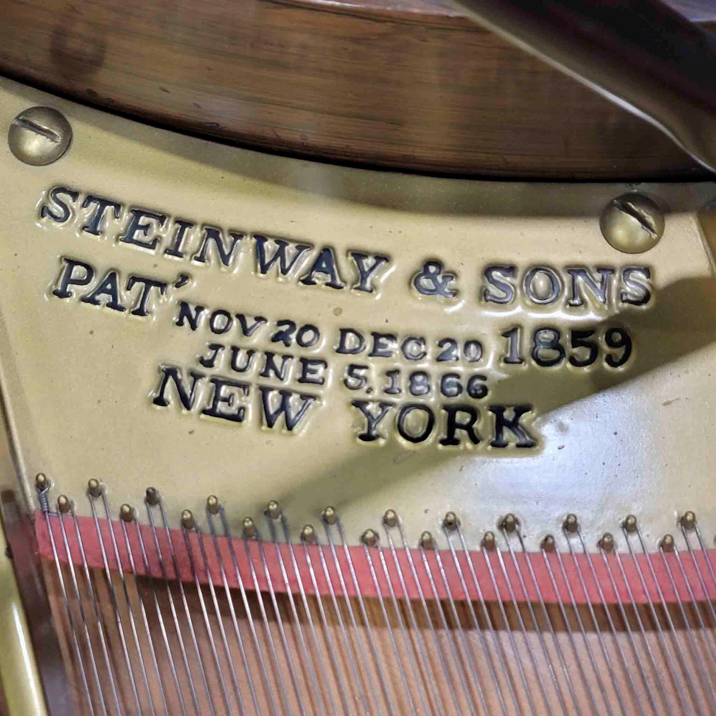 CURRENT SHOP WORK 1867 Steinway & Sons 5'10" Wood Finish Commissioned Grand Piano