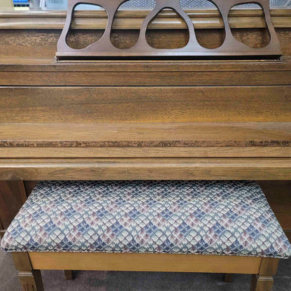 HEIRLOOM REFINISHING 1972 Astin Weight 42" Walnut Wood Finish Commissioned Console Piano