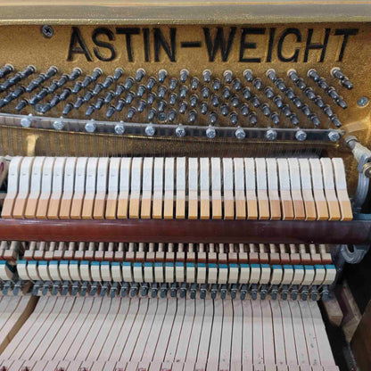 HEIRLOOM REFINISHING 1972 Astin Weight 42" Walnut Wood Finish Commissioned Console Piano