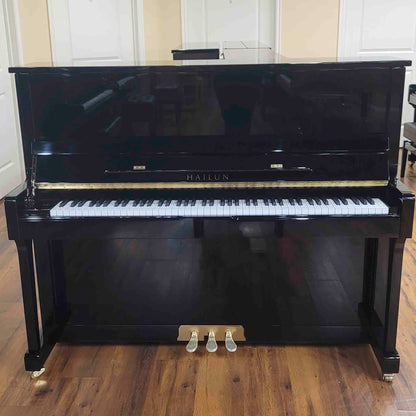 SOLD Hailun 121 48" Polished Black Upright Piano