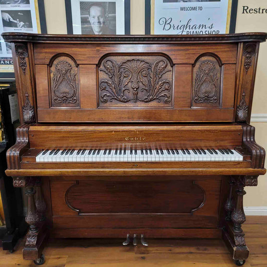 CURRENT SHOP WORK 1893 Cable 60" Wood Finish Commissioned Upright Piano