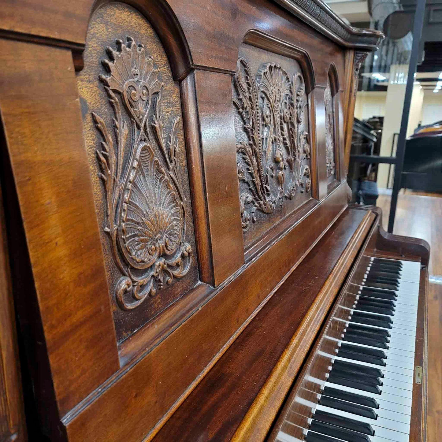 CURRENT SHOP WORK 1893 Cable 60" Wood Finish Commissioned Upright Piano