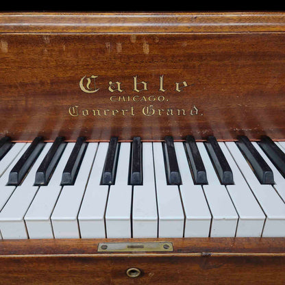 CURRENT SHOP WORK 1893 Cable 60" Wood Finish Commissioned Upright Piano