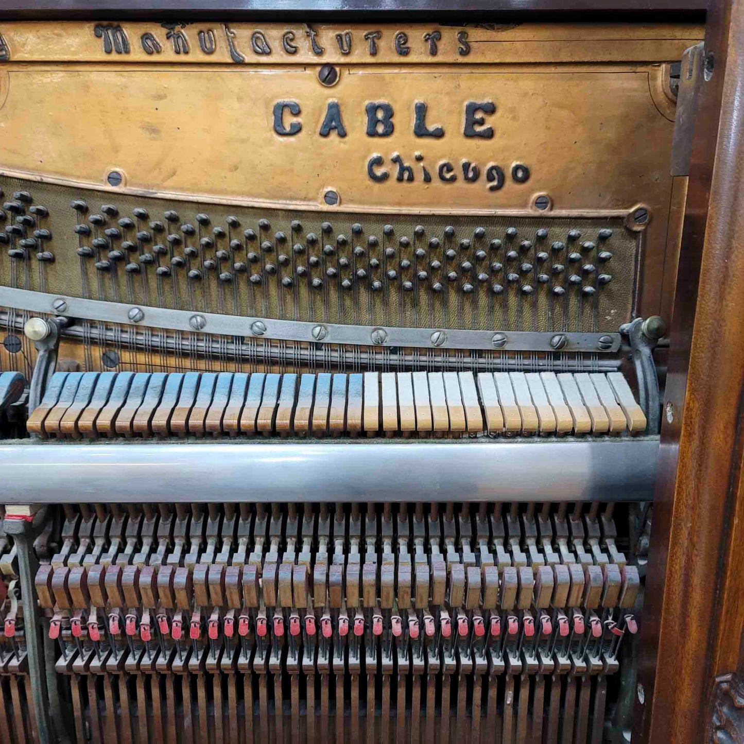 CURRENT SHOP WORK 1893 Cable 60" Wood Finish Commissioned Upright Piano