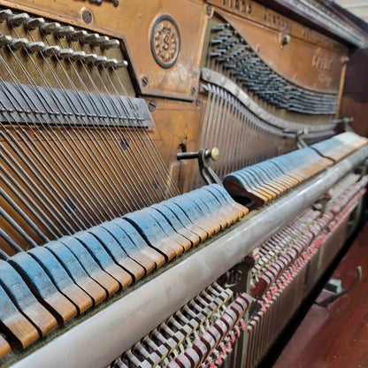 CURRENT SHOP WORK 1893 Cable 60" Wood Finish Commissioned Upright Piano