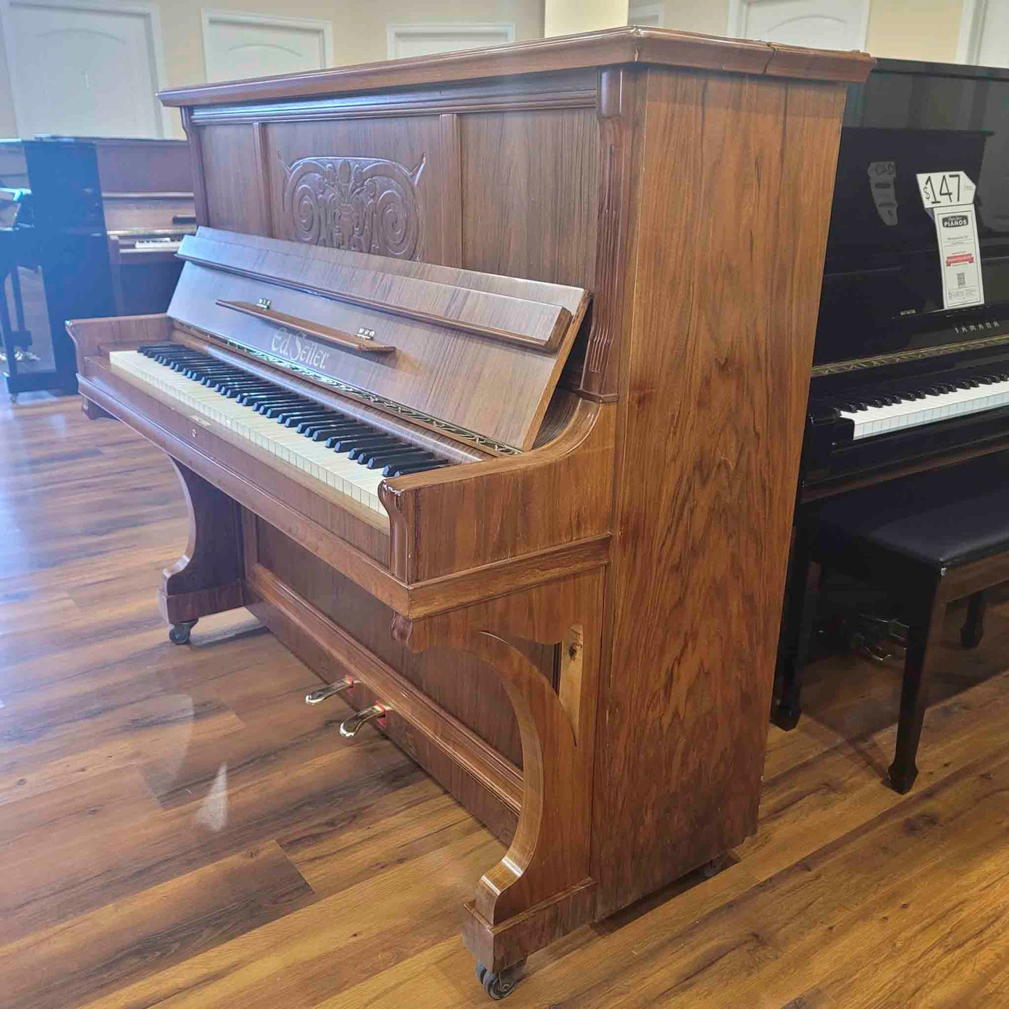 1903 Ed. Seiler 49" Wood Finish Upright Piano