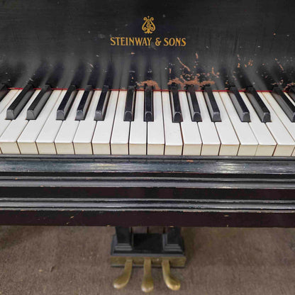 CURRENT SHOP WORK 1926 Steinway & Sons Duo-Art 6'1" Satin Black Commissioned Grand Vintage Player Piano
