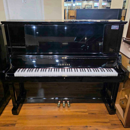 1980 Yamaha YUA 52" Polished Black Upright Piano