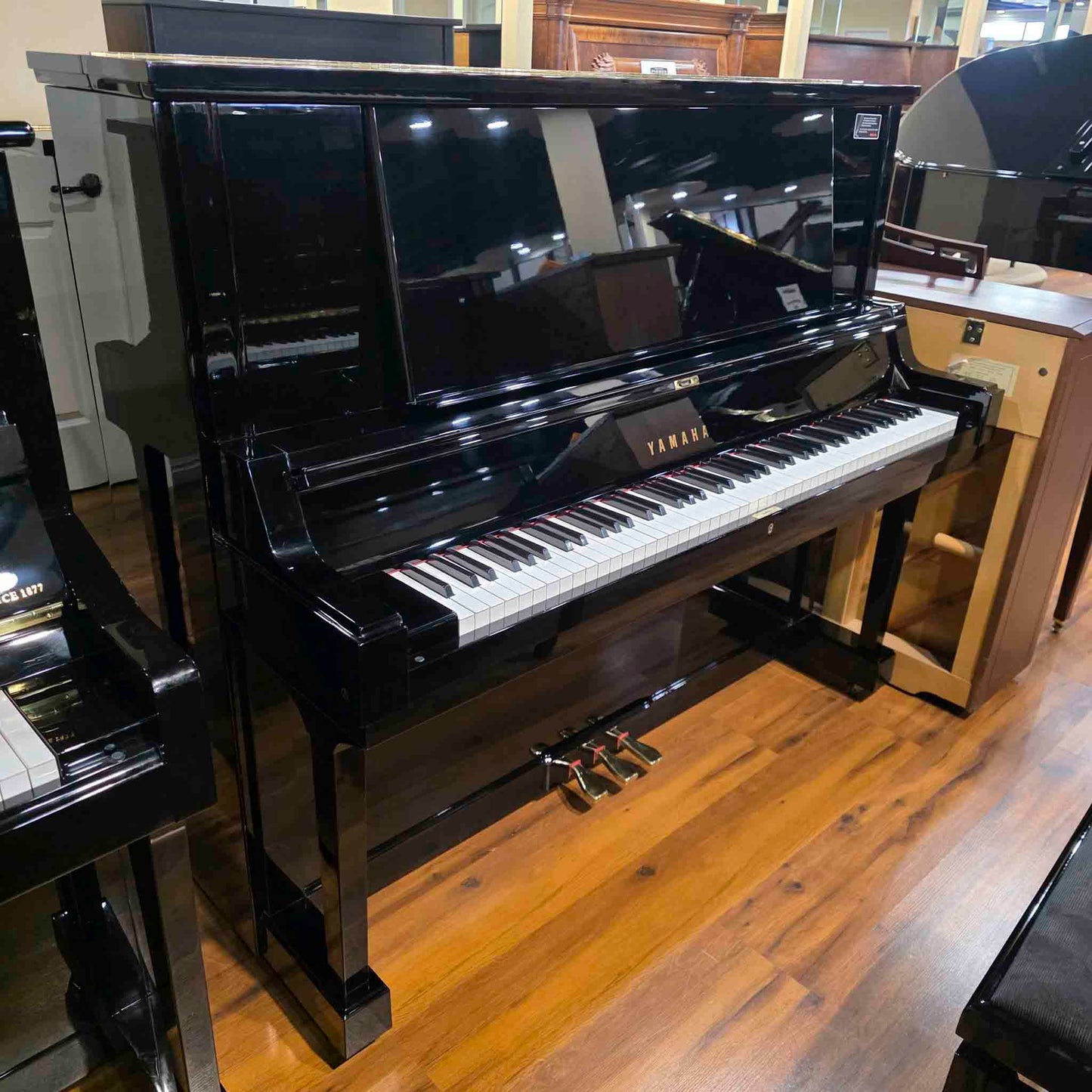 1981 Yamaha YUA 52" Polished Black Upright Piano