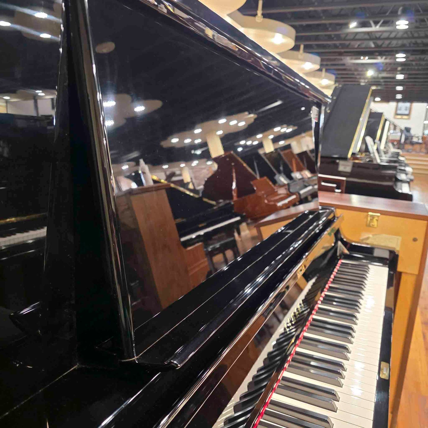 1981 Yamaha YUA 52" Polished Black Upright Piano