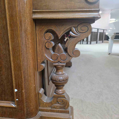 AVAILABLE TO RESTORE: CALL FOR CUSTOM PRICING - 1893 Emerson 57.5" Walnut Wood Finish Upright Piano