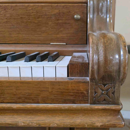 AVAILABLE TO RESTORE: CALL FOR CUSTOM PRICING - 1893 Emerson 57.5" Walnut Wood Finish Upright Piano