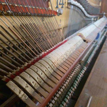 AVAILABLE TO RESTORE: CALL FOR CUSTOM PRICING - 1893 Emerson 57.5" Walnut Wood Finish Upright Piano