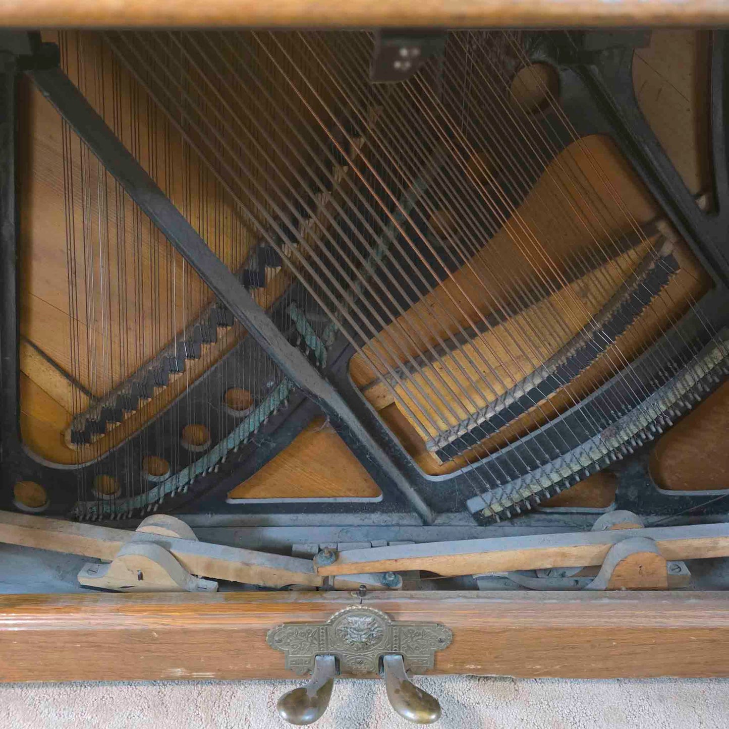 AVAILABLE TO RESTORE: CALL FOR CUSTOM PRICING - 1893 Emerson 57.5" Walnut Wood Finish Upright Piano