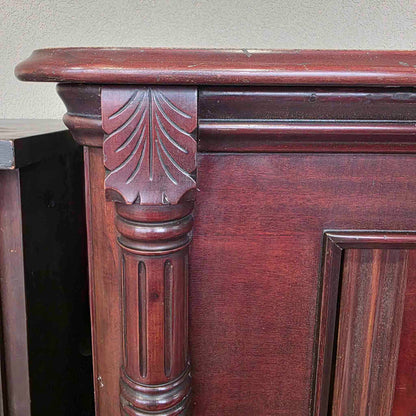 AVAILABLE TO RESTORE: CALL FOR CUSTOM PRICING - 1912 Wing & Son 57" Wood Finish Upright Piano