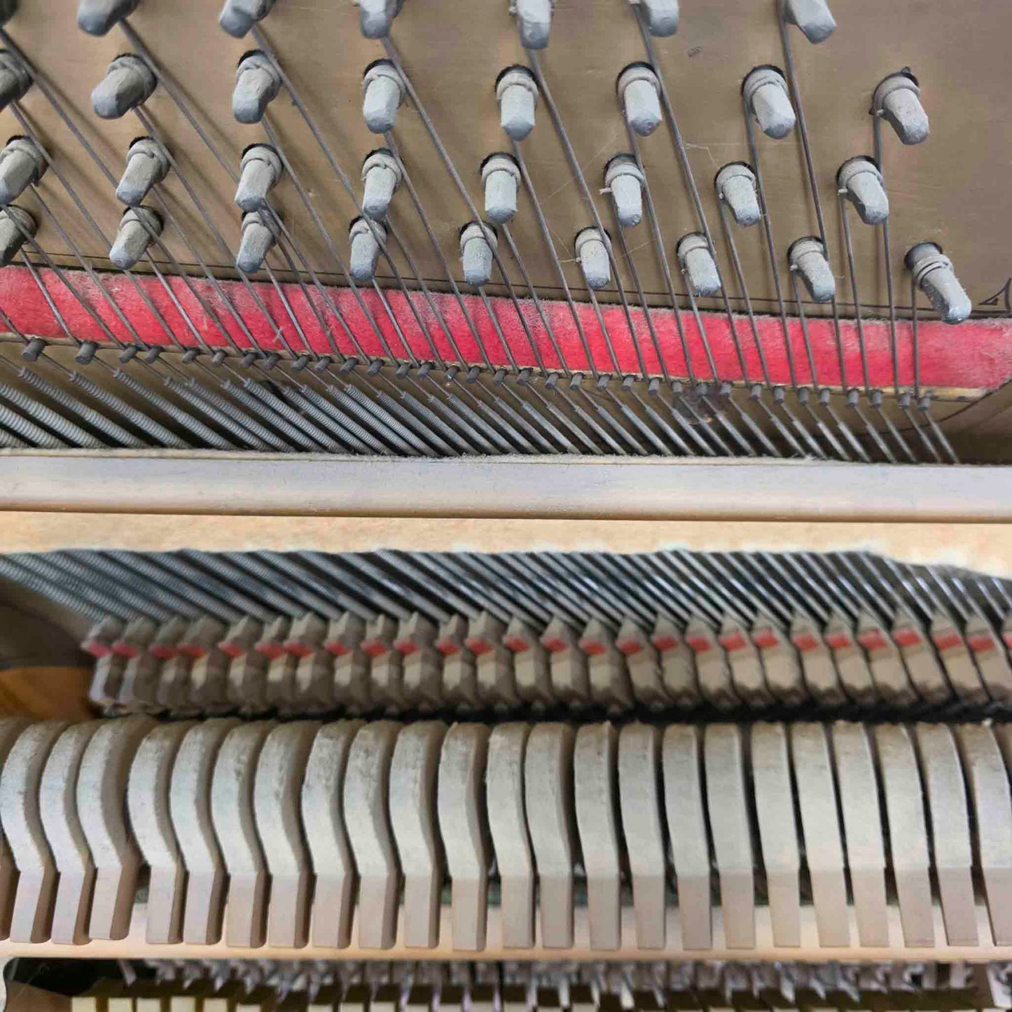 AVAILABLE TO RESTORE: CALL FOR CUSTOM PRICING - 1912 Wing & Son 57" Wood Finish Upright Piano