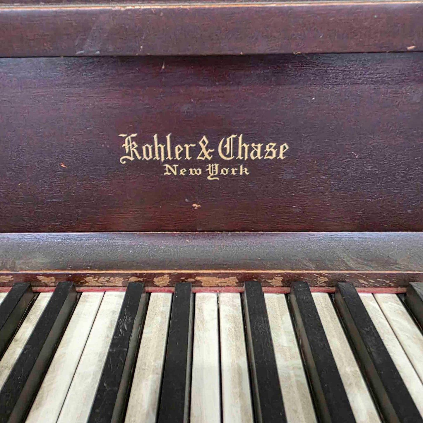 AVAILABLE TO RESTORE: CALL FOR CUSTOM PRICING - 1904 Kohler & Chase 54" Upright Piano
