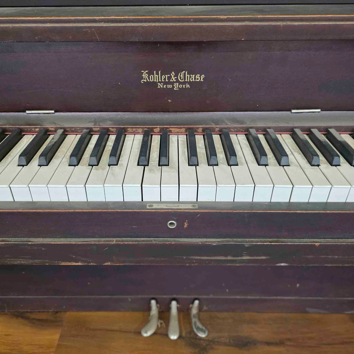 AVAILABLE TO RESTORE: CALL FOR CUSTOM PRICING - 1904 Kohler & Chase 54" Upright Piano
