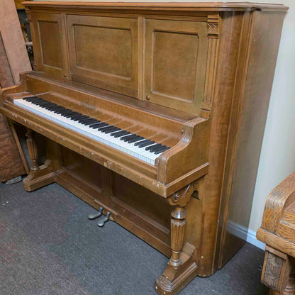 AVAILABLE TO RESTORE: CALL FOR CUSTOM PRICING - 1892 Chickering Walnut Finish Upright Piano